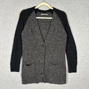 Rubbish Cardigan Sweater Womens XS Button Tunic Grandpa Grunge Fuzzy Pocket‎